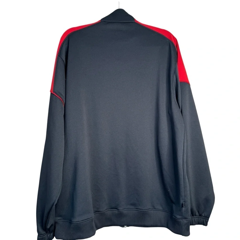 Retro Jordan Track Jacket Mens L Black Chicago Bulls Colorway Full Zip